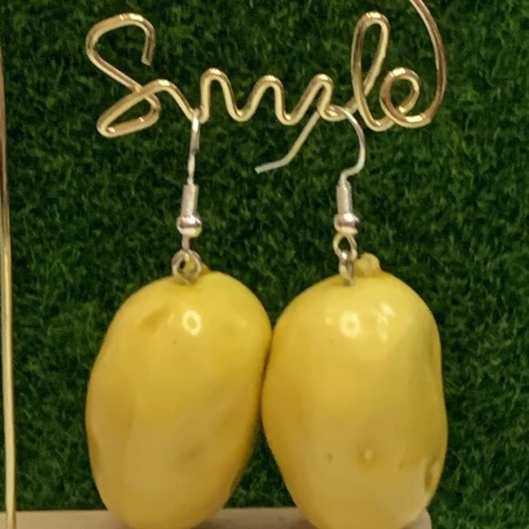 Potato Earring, Funny Food Earring, Food Jewelry, Gift Idea, Cooking Earring - Picture 3 of 7
